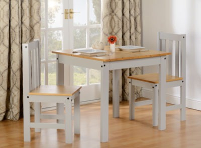 Ludlow 1+2 Dining Set
Light Grey/Oak Lacquer