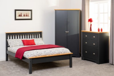 Toledo 2+2 Drawer Chest
Grey/Oak Effect