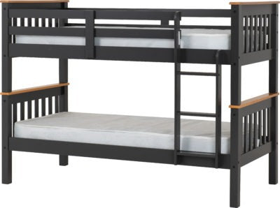 Neptune 3' Bunk Bed
Dark Grey/Oak Effect