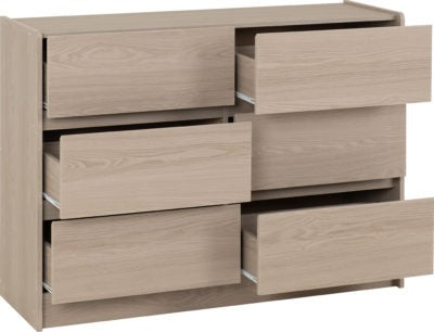 Paris 6 Drawer Chest
Smoked Ash Effect