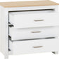 Portland 3 Drawer Chest
White/Oak Effect