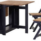 Santos Butterfly Dining Set
Navy Blue/Distressed Waxed Pine