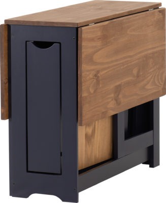 Santos Butterfly Dining Set
Navy Blue/Distressed Waxed Pine