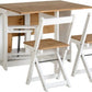 Santos Butterfly Dining Set
White/Distressed Waxed Pine