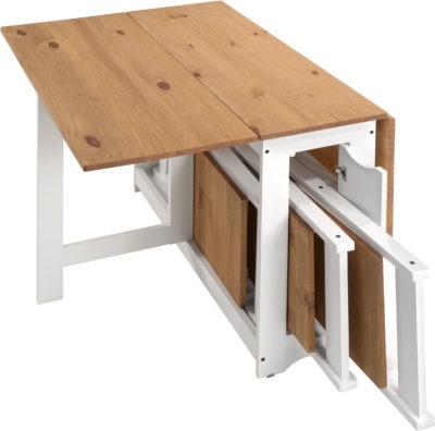 Santos Butterfly Dining Set
White/Distressed Waxed Pine