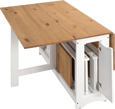 Santos Butterfly Dining Set
White/Distressed Waxed Pine