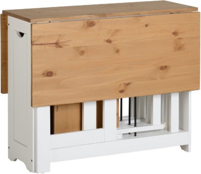 Santos Butterfly Dining Set
White/Distressed Waxed Pine