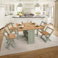 Santos Butterfly Dining Set
Green/Distressed Waxed Pine