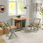 Santos Butterfly Dining Set
Green/Distressed Waxed Pine