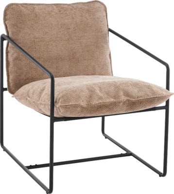 Tivoli Occasional Chair
Black Metal/Champagne Fabric