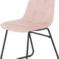 Athens Rectangular Dining Set with Lukas Chairs
Concrete Effect/Black/Baby Pink Velvet