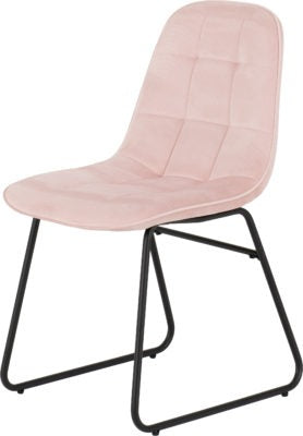 Athens Rectangular Dining Set with Lukas Chairs
Concrete Effect/Black/Baby Pink Velvet