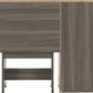 Lisbon 2 Piece Dressing Table Set
Black Wood Grain/Black Faux Leather