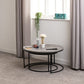 Athens Round Coffee Table Set
Concrete Effect/Black
