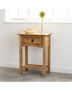 Corona 1 Drawer Console Table with Shelf