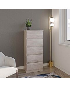 Malvern 5 Drawer Narrow Chest