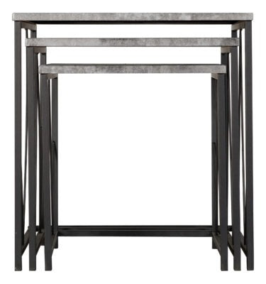 Athens Square Nest Of Tables
Concrete Effect/Black