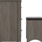 Lisbon 2 Piece Dressing Table Set
Black Wood Grain/Black Faux Leather