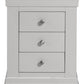 Bordeaux 3 Drawer Bedside
Pebble Grey