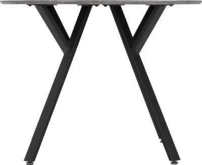 Athens Round Dining Set with Lukas Chairs
Concrete Effect/Black/Emerald Green Velvet