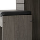 Lisbon 2 Piece Dressing Table Set
Black Wood Grain/Black Faux Leather