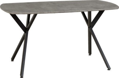 Athens Rectangular Dining Set with Lukas Chairs
Concrete Effect/Black/Emerald Green Velvet
