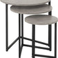 Athens Round Nest of Tables
Concrete Effect/Black