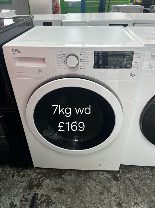beko 7kg washer dryer 🌟 Free Delivery 🌟 120 Days Warranty 🌟