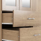 Charles 4 Door 2 Drawer Mirrored Wardrobe
Oak Effect Veneer with Walnut Trim