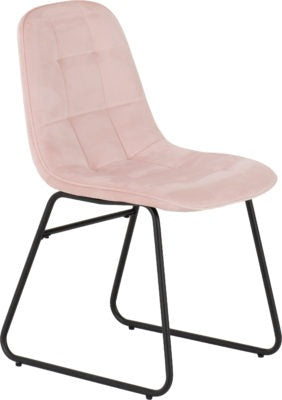 Athens Rectangular Dining Set with Lukas Chairs
Medium Oak Effect/Black/Baby Pink Velvet