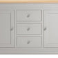Bordeaux 2 Door 3 Drawer Sideboard
Pebble Grey/Oak
