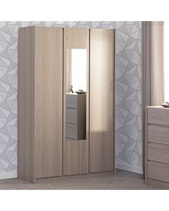 Paris 3 Door Mirrored Wardrobe