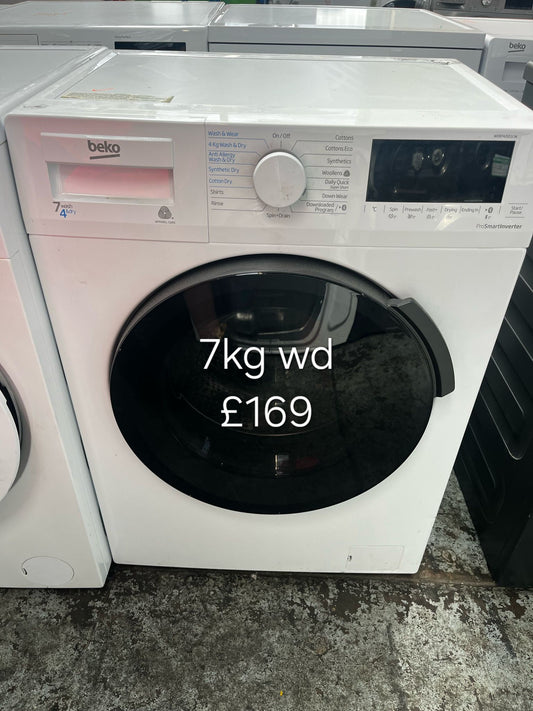 beko 7kg washer dryer 🌟 Free Delivery 🌟 120 Days Warranty 🌟