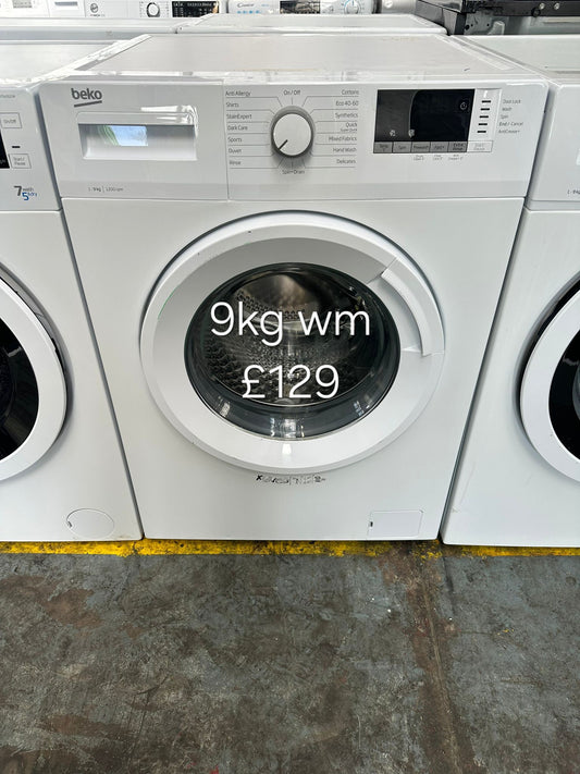 beko 9kg washing machine 🌟 Free Delivery 🌟 120 Days Warranty 🌟