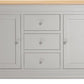 Bordeaux 2 Door 3 Drawer Sideboard
Pebble Grey/Oak