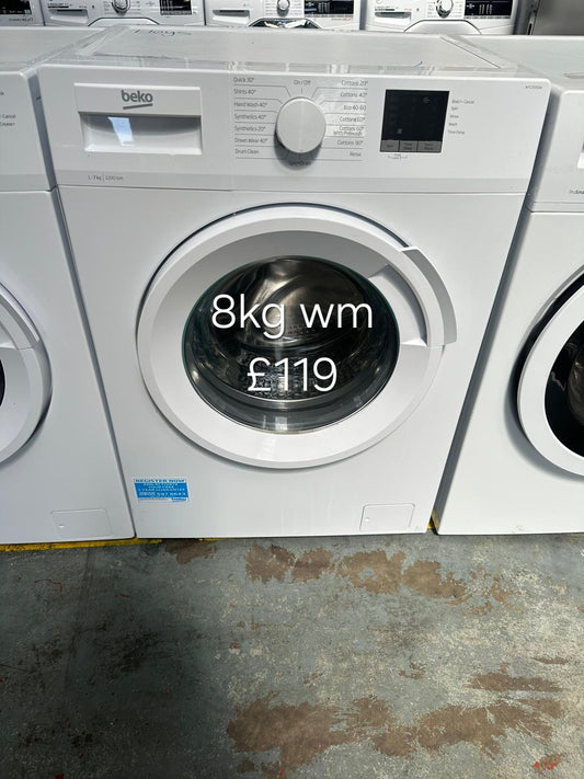 beko 8kg washing machine 🌟 Free Delivery 🌟 120 Days Warranty 🌟