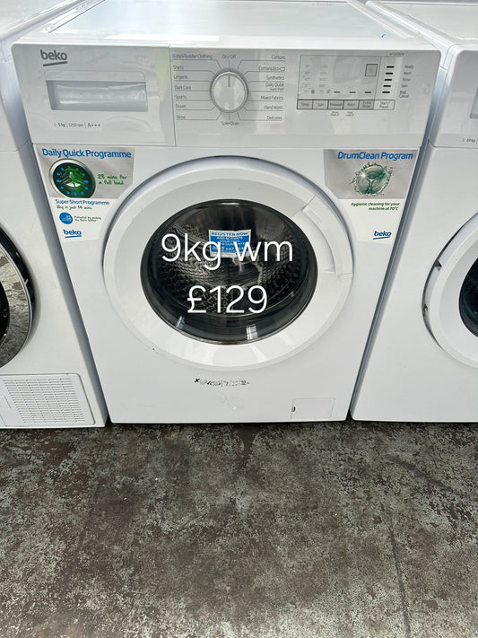 beko 9kg washing machine 🌟 Free Delivery 🌟 120 Days Warranty 🌟