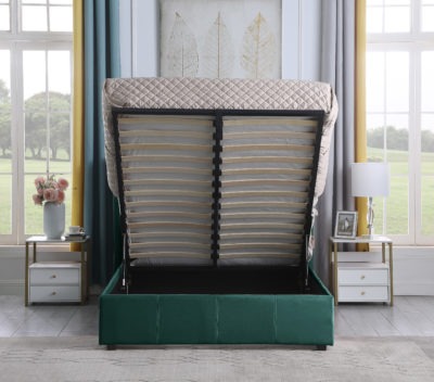 Amelia Plus 5' Storage Bed
Green Velvet Fabric