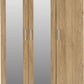 Charles 3 Door All Hanging Mirrored Wardrobe
Oak Effect Veneer with Walnut Trim