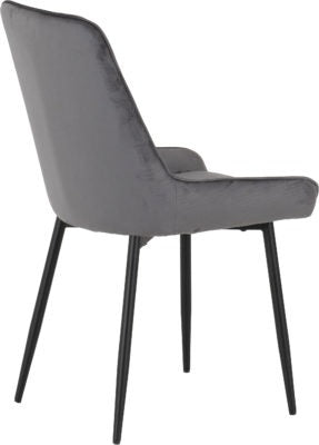Athens Rectangular Dining Set with Avery Chairs
Concrete Effect/Black/Grey Velvet