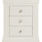 Bordeaux 3 Drawer Bedside
Ivory