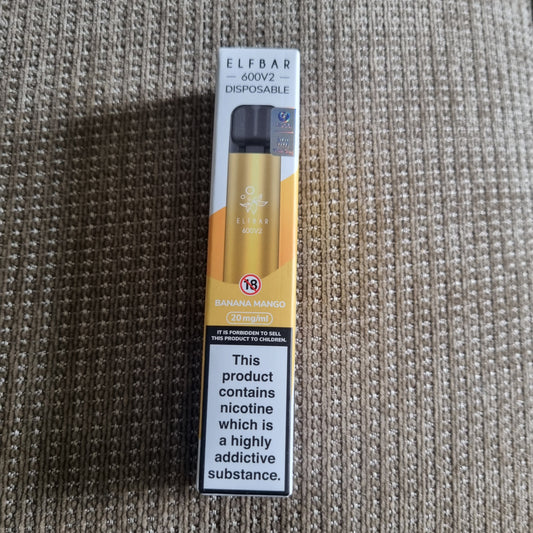 Elfbar banana mango 🌟 Free delivery in Leicester 🌟 EXPIRED