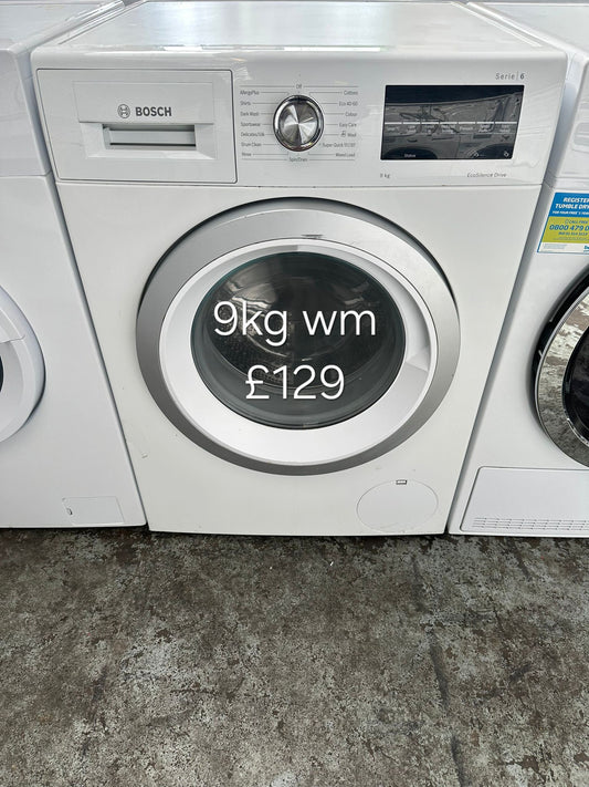 bosch 9kg washing machine 🌟 Free Delivery 🌟 120 Days Warranty 🌟