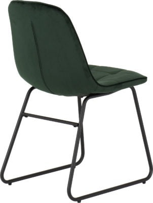 Athens Round Dining Set with Lukas Chairs
Concrete Effect/Black/Emerald Green Velvet
