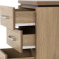 Charles 3 Drawer Bedside Chest
Oak Effect Veneer with Walnut Trim