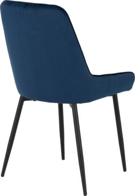Athens Rectangular Dining Set with Avery Chairs
Concrete Effect/Black/Sapphire Blue Velvet