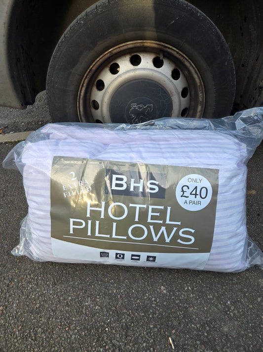 Hotel Pillows 2 in a pack £6.99 or 2 packs £10