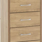 Charles 5 Drawer Narrow Chest
Oak Effect Veneer with Walnut Trim