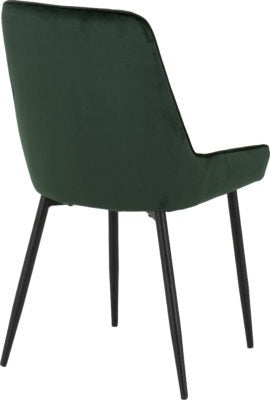 Athens Round Dining Set with Avery Chairs
Concrete Effect/Black/Emerald Green Velvet