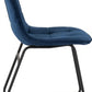Athens Rectangular Dining Set with Lukas Chairs
Concrete Effect/Black/Sapphire Blue Velvet
